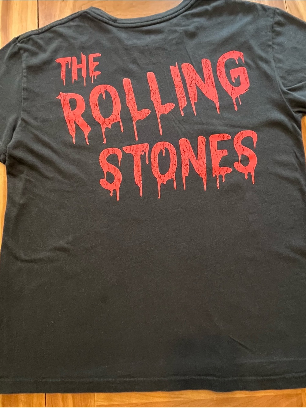 Rolling Stones Vampire Fangs Tongue Logo Black Tee L - Picture 4 of 6